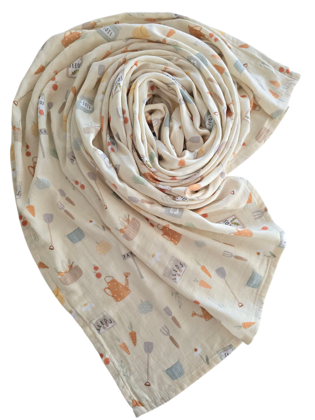 In the Garden Bamboo Cotton Muslin Swaddle