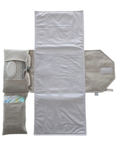 Load image into Gallery viewer, Linen Nappy change mat clutch DELUXE
