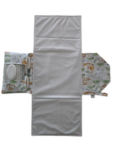 Load image into Gallery viewer, Jungle Friends Nappy change mat clutch w/Zippered Pocket