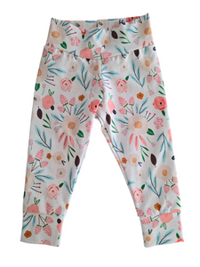Pastel Flower Leggings sz 3-6 Months