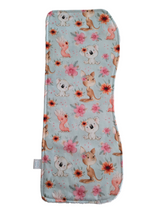 Load image into Gallery viewer, Floral Aussie Animals Burp Cloth