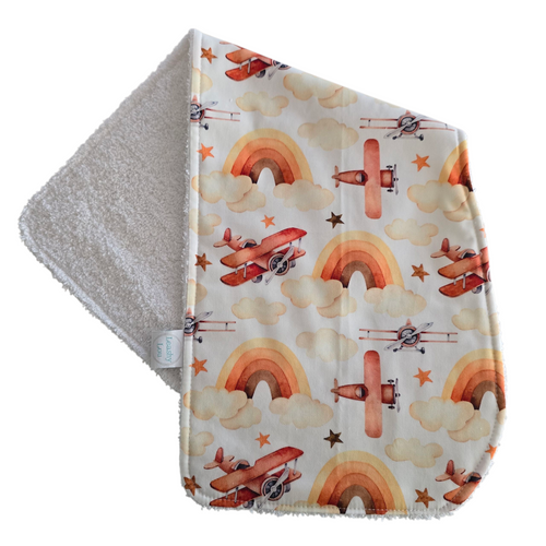 Vintage Aircraft Burp Cloth
