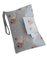 Load image into Gallery viewer, Floral Tractor Nappy Wallet