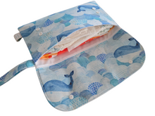 Load image into Gallery viewer, Whale Nappy Clutch