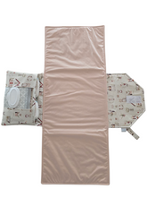 Load image into Gallery viewer, Cottage Nappy change mat clutch - STANDARD w/Zippered Pocket
