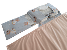 Load image into Gallery viewer, Floral Tractor Nappy change mat clutch DELUXE