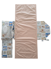 Load image into Gallery viewer, Aussie Animal Check Nappy change mat clutch DELUXE