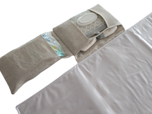 Load image into Gallery viewer, Linen Nappy change mat clutch DELUXE