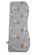 Load image into Gallery viewer, Floral Tractor Burp Cloth