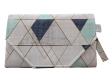 Load image into Gallery viewer, Geometric Nappy change mat clutch STANDARD