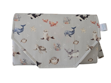 Load image into Gallery viewer, Ocean Buddies Nappy change mat clutch DELUXE
