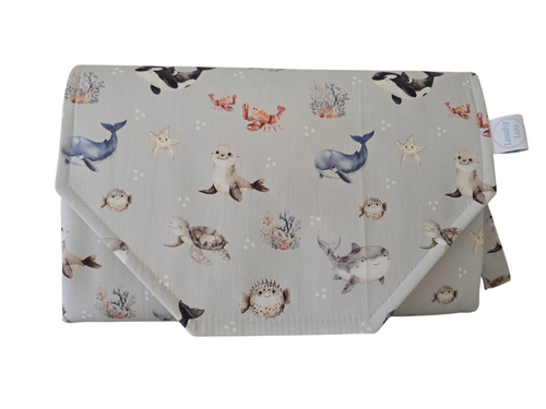 Ocean Buddies Nappy change mat clutch DELUXE