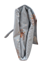 Load image into Gallery viewer, Floral Tractor Nappy change mat clutch DELUXE