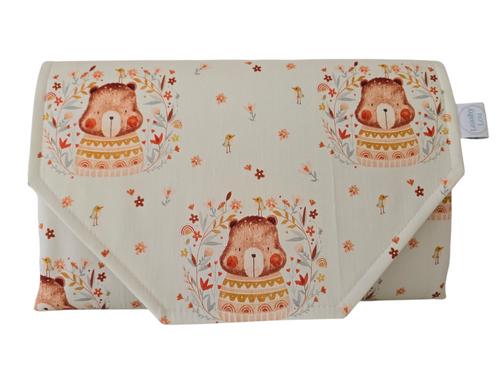 Harriet Bear Nappy change mat clutch DELUXE