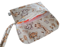 Load image into Gallery viewer, Baby African Animals Nappy Clutch