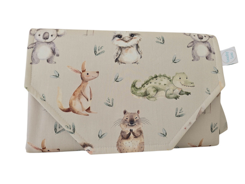 Aussie Animals Nappy change mat clutch STANDARD