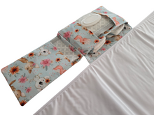 Load image into Gallery viewer, Floral Aussie Animals Nappy change mat clutch DELUXE