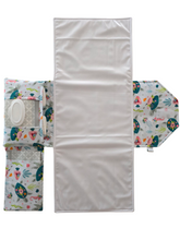Load image into Gallery viewer, Floral Turtle change mat clutch DELUXE
