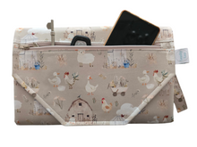 Load image into Gallery viewer, Meadow Nappy change mat clutch w/Zippered Pocket