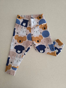 Animal Face Leggings sz 6-12 Months