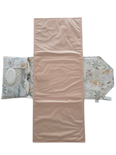 Load image into Gallery viewer, Leo Lion &amp; Friends Nappy change mat clutch w/Zippered Pocket