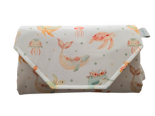 Load image into Gallery viewer, Boho Under the sea Nappy change mat clutch DELUXE