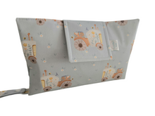 Load image into Gallery viewer, Floral Tractor Nappy Wallet