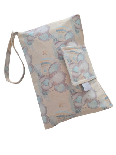 Elephant Nappy Wallet (2nds - Tiny Ink Mark)