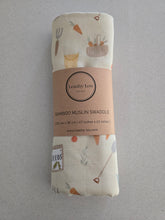 Load image into Gallery viewer, In the Garden Bamboo Cotton Muslin Swaddle
