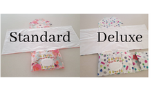 Load image into Gallery viewer, Floral Rainbow on Beige  Nappy change mat clutch STANDARD