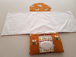 Bumble Bee Nappy change mat clutch, Nappy change clutch, nappy clutch