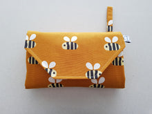 Load image into Gallery viewer, Bumble Bee Nappy change mat clutch, Nappy change clutch, nappy clutch