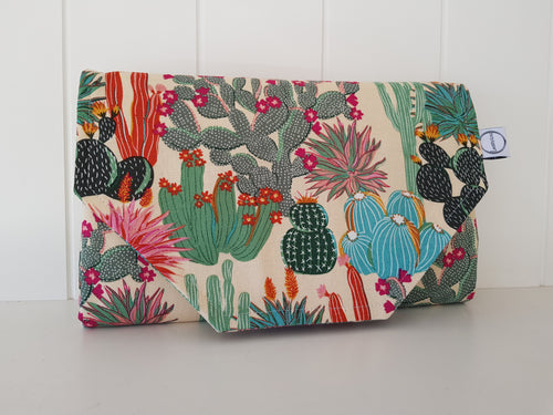 Desert cactus Nappy change mat clutch, Nappy change clutch, nappy clutch