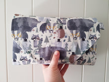 Load image into Gallery viewer, Woodland Animals Nappy change mat clutch DELUXE