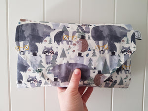 Woodland Animals Nappy change mat clutch DELUXE