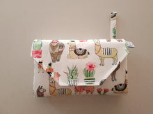 Load image into Gallery viewer, Llama, Alpaca Nappy Change Mat Clutch, Nappy change clutch, nappy clutch