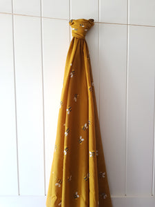 Bumble Bee cotton muslin Swaddle