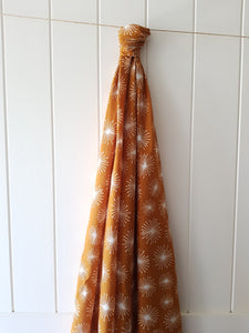 Mustard Bursts Cotton Muslin Swaddle ( Pre order - Dispatches in 10 - 12 days )
