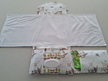 Load image into Gallery viewer, Tribal owl  Nappy change mat clutch, nappy change clutch, nappy clutch