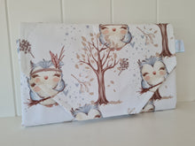 Load image into Gallery viewer, Tribal owl  Nappy change mat clutch, nappy change clutch, nappy clutch