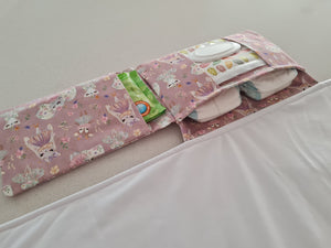Dancing Animals, Elephant, cat, dear Nappy change mat clutch, nappy change clutch, nappy clutch