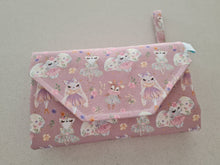 Load image into Gallery viewer, Dancing Animals, Elephant, cat, dear Nappy change mat clutch, nappy change clutch, nappy clutch