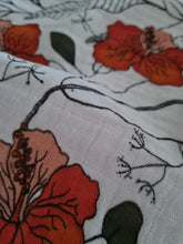 Load image into Gallery viewer, Floral Bamboo cotton muslin swaddle