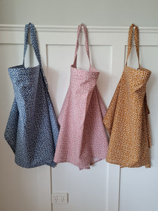 Duck Egg Polka Dot Linen blend Breastfeeding cover (Pre Order - Dispatches in 10 - 12 days)