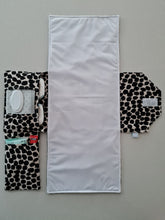 Load image into Gallery viewer, Black Dots Nappy change mat clutch (Pre Order - Dispatches 10-12 days)