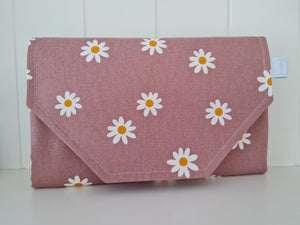 Daisy Nappy change mat clutch ( Pre Order - Dispatches in 10 - 12 days )