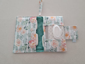 Floral stripe Nappy Wallet