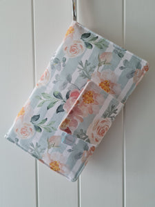 Floral stripe Nappy Wallet