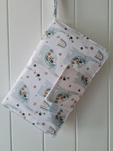 Load image into Gallery viewer, Floral Elephants nappy change mat clutch, nappy clutch, nappy wallet, change mat clutch, change clutch