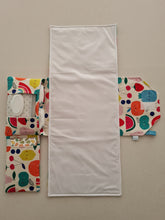 Load image into Gallery viewer, Fruity Face Nappy change mat clutch (Pre Order - Dispatches 10 - 12 days)